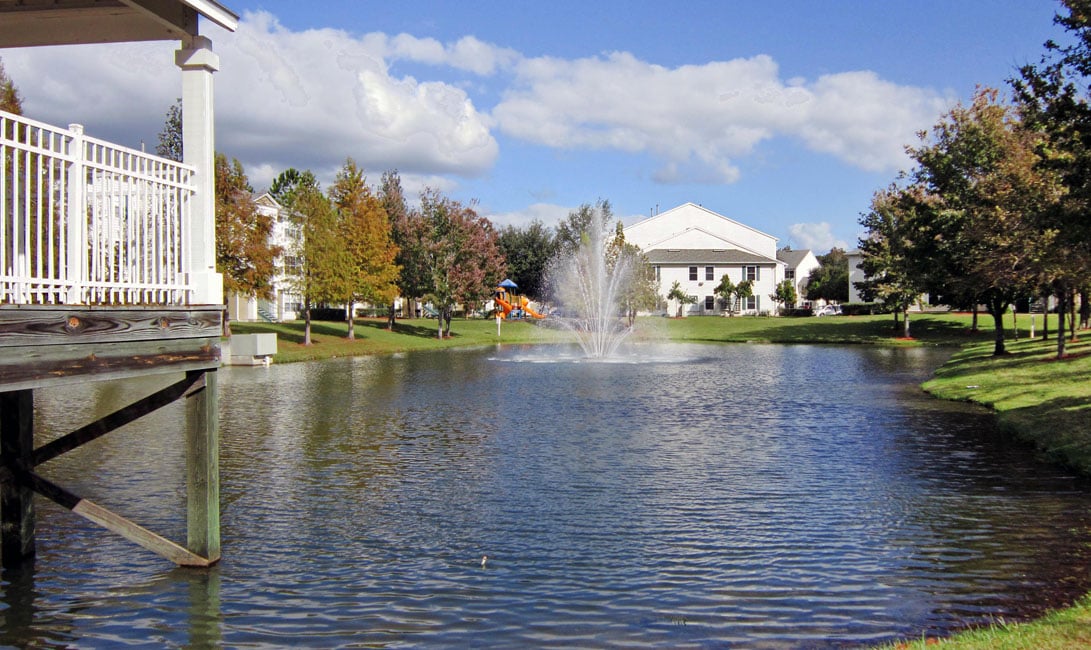 community-lake-fountain-gazebo
